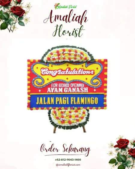 Sewa Papan Bunga Pondok Bambu